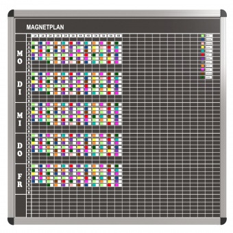 Klassen-Plantafel, 8 Stunden Mo-Fr, für 25 Klassen, 103x117 cm, Klassen-Plantafel, 8 Stunden Mo-Fr, für 25 Klassen, 103x117 cm,